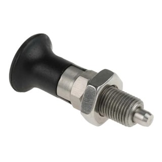 RS PRO M10 Index Plunger, 51 mm Long, Burnished Steel Body with Black Oxide Finish 237-390