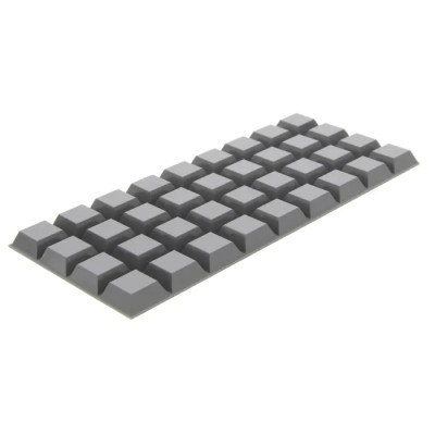 3M Tapered Square Polyurethane Self-Adhesive Feet 20.5 mm Diameter 20.6 mm Width x 20.6 mm Length SJ5023G