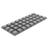 3M Tapered Square Polyurethane Self-Adhesive Feet 20.5 mm Diameter 20.6 mm Width x 20.6 mm Length SJ5023G
