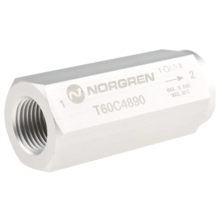 Norgren Pneumatic Shut-Off Valve 1/2 in G Female Thread 23.2 L/s Flow Rate 16 Bar Maximum Operating Pressure T60C4890