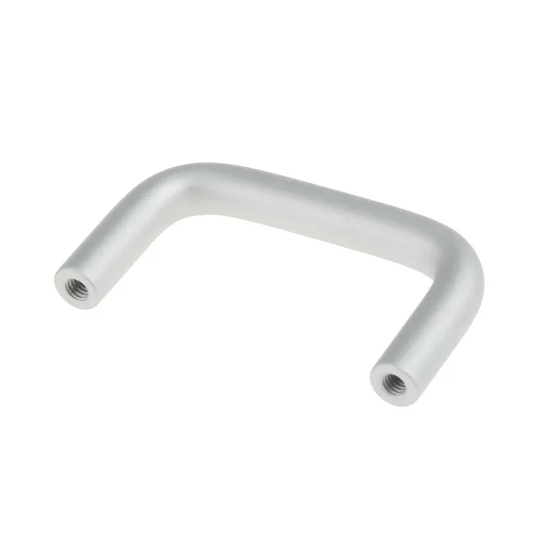 RS PRO Anodised Silver Aluminium Arch Shape Handle 34 mm Height, 8 mm Width, 60 mm Length 237-889