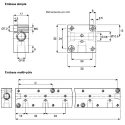 Burkert Solenoid Valve 4-Way Manifold Accessory for 6014 Solenoid Valve 005287