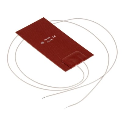 RS PRO Adhesive Silicone Heater Mat 12V DC 5W Rectangle 50mm x 100mm 245-528