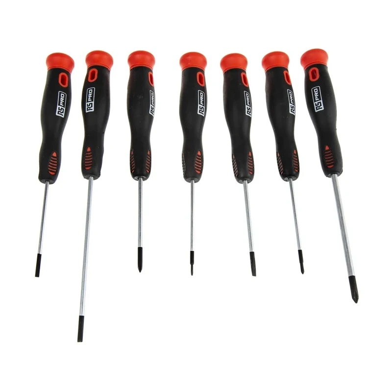 RS PRO Precision Phillips and Slotted Screwdriver Set, 7-Piece, Model 243-513