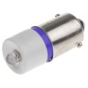 RS PRO Blue Indicator Lamp Single Chip BA9 Base 24 V AC/DC, 10 mm Diameter 212-519