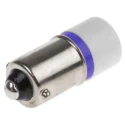 RS PRO Blue Indicator Lamp Single Chip BA9 Base 24 V AC/DC, 10 mm Diameter 212-519