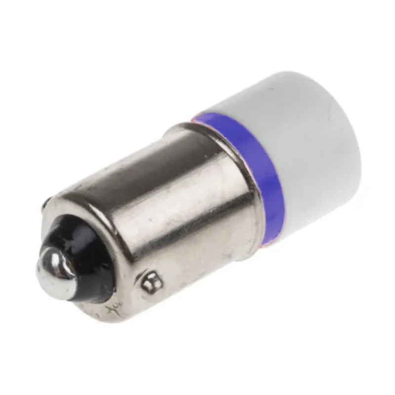 RS PRO Blue Indicator Lamp Single Chip BA9 Base 24 V AC/DC, 10 mm Diameter 212-519