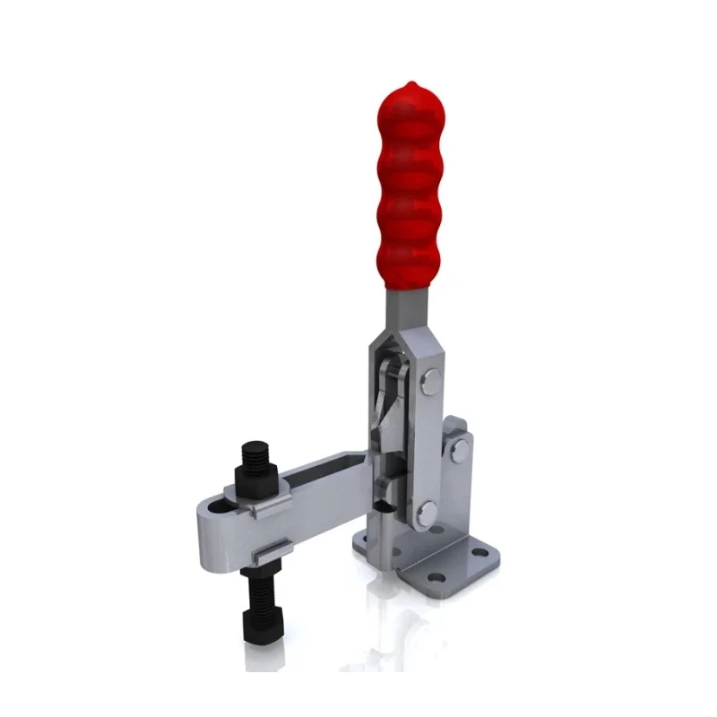 RS PRO 90° Vertical Toggle Clamp Zinc Plated Steel Chrome Finish 350kg Holding Force 254-945