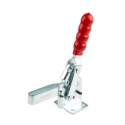 RS PRO 90° Vertical Toggle Clamp Zinc Plated Steel Chrome Finish 350kg Holding Force 254-945