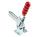 RS PRO 90° Vertical Toggle Clamp Zinc Plated Steel Chrome Finish 350kg Holding Force 254-945