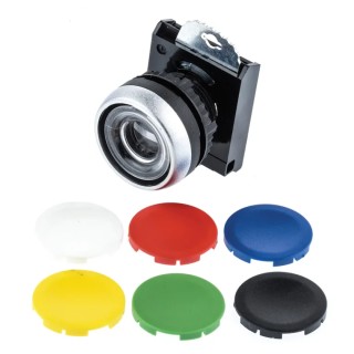 BACO Black Spring Return Push Button Head 22 mm Cutout Diameter IP66 Protection L21AA00