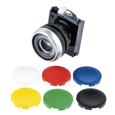 BACO Black Spring Return Push Button Head 22 mm Cutout Diameter IP66 Protection L21AA00