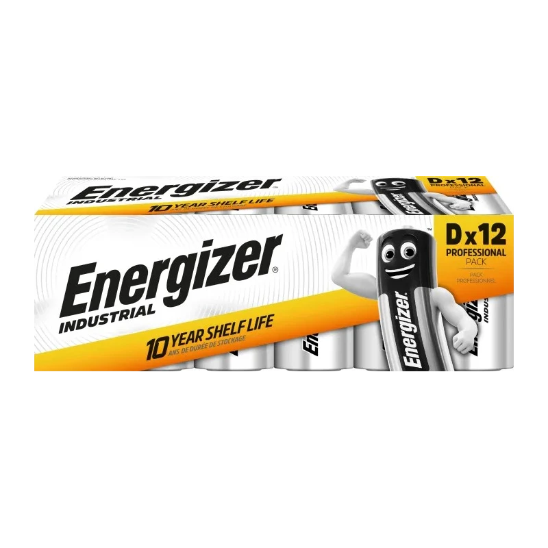Energizer 1.5 V Alkaline D Battery 7638900361087, Standard Termination, Long Shelf Life