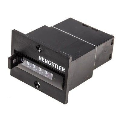 Hengstler Electromechanical Panel Mount Counter 6 Digit 60 Hz 240V AC Model 0 864 190