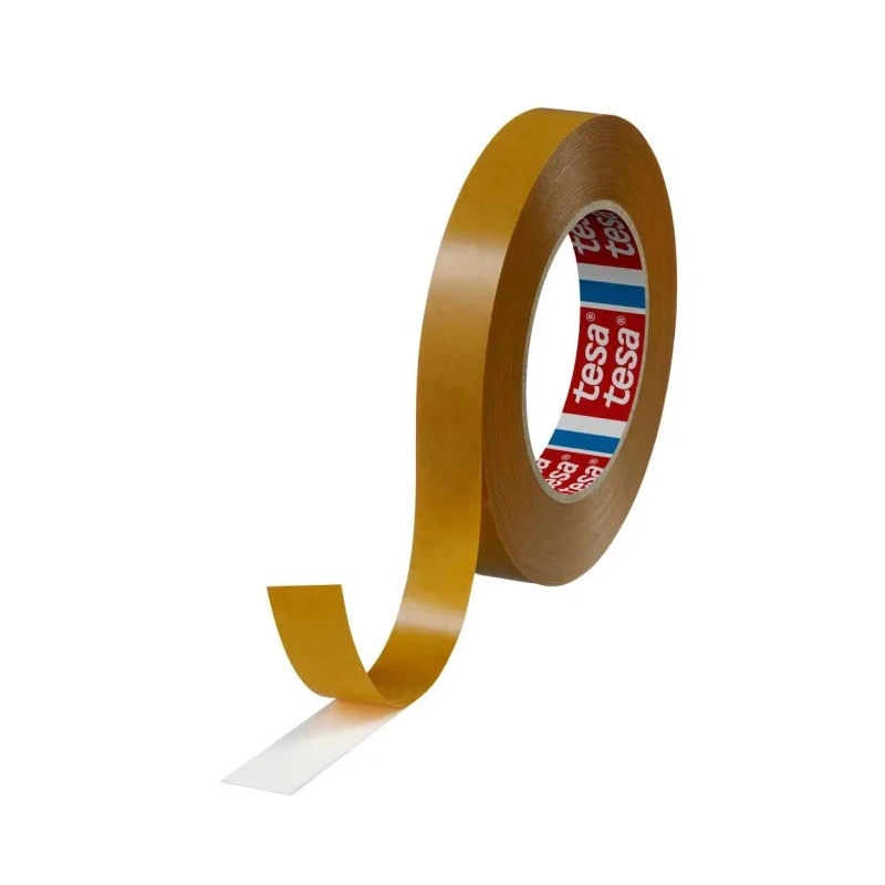 Tesa Translucent Double Sided Cloth Tape 19mm x 50m, 8.5N/cm Adhesion, 8N/cm Tensile Strength, Non-Woven 04959-00009-00