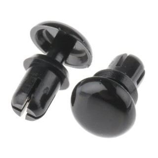 Essentra Nylon Snap Rivet, 3.5 mm Diameter, 6.1 mm Length, Plain Finish, Model SR 3545B