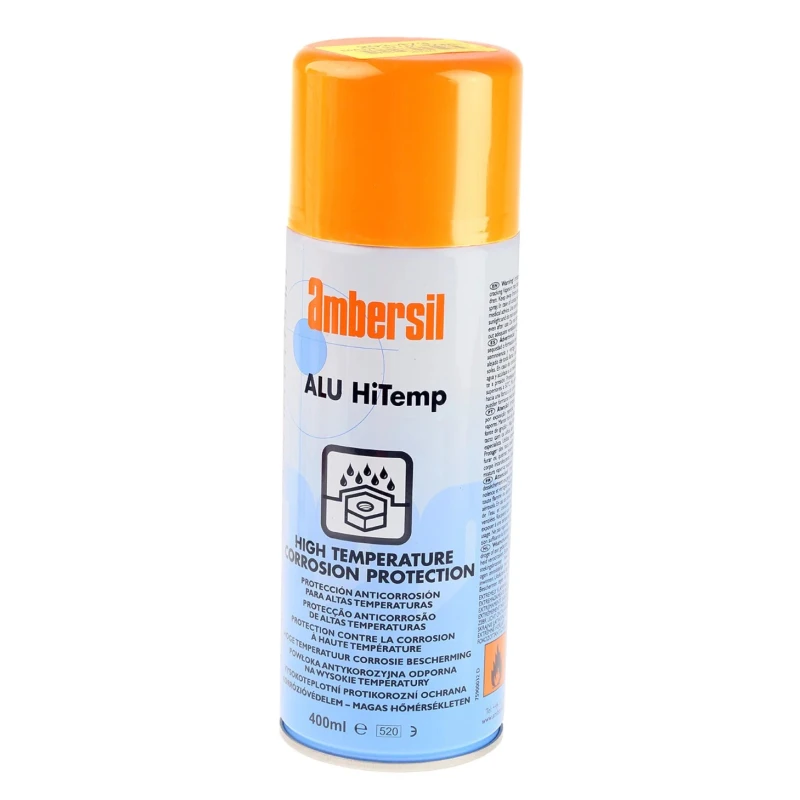 Ambersil Aluminium Matt Spray Paint 400 ml Can High Thermal Resistance 31641-AA