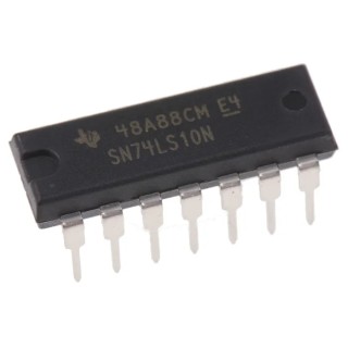 Texas Instruments 3 3-Input NAND Logic Gate, 14-Pin PDIP SN74LS10N