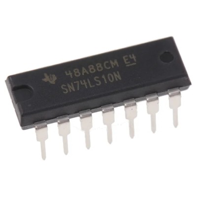 Texas Instruments 3 3-Input NAND Logic Gate, 14-Pin PDIP SN74LS10N