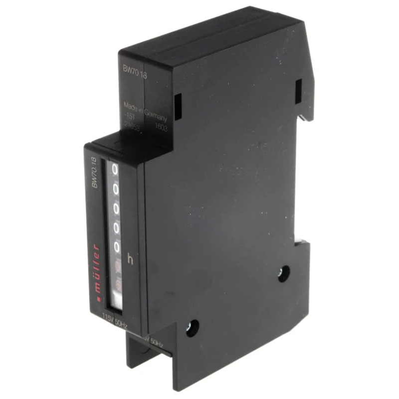Muller 5 Digit Counter Elapsed Time Counter BW70 115V 50Hz DIN Rail Mount BW70