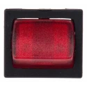 Arcolectric (Bulgin) Ltd Illuminated DPST On-Off Rocker Switch Panel Aluminium Housing Red Actuator IP66 H8653VBNAA