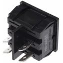 Arcolectric (Bulgin) Ltd Illuminated DPST On-Off Rocker Switch Panel Aluminium Housing Red Actuator IP66 H8653VBNAA
