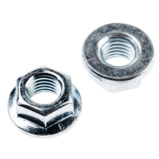 RS PRO Bright Zinc Stainless Steel Flanged Hex Nut M12, DIN 6923, Right Hand Thread 275-507