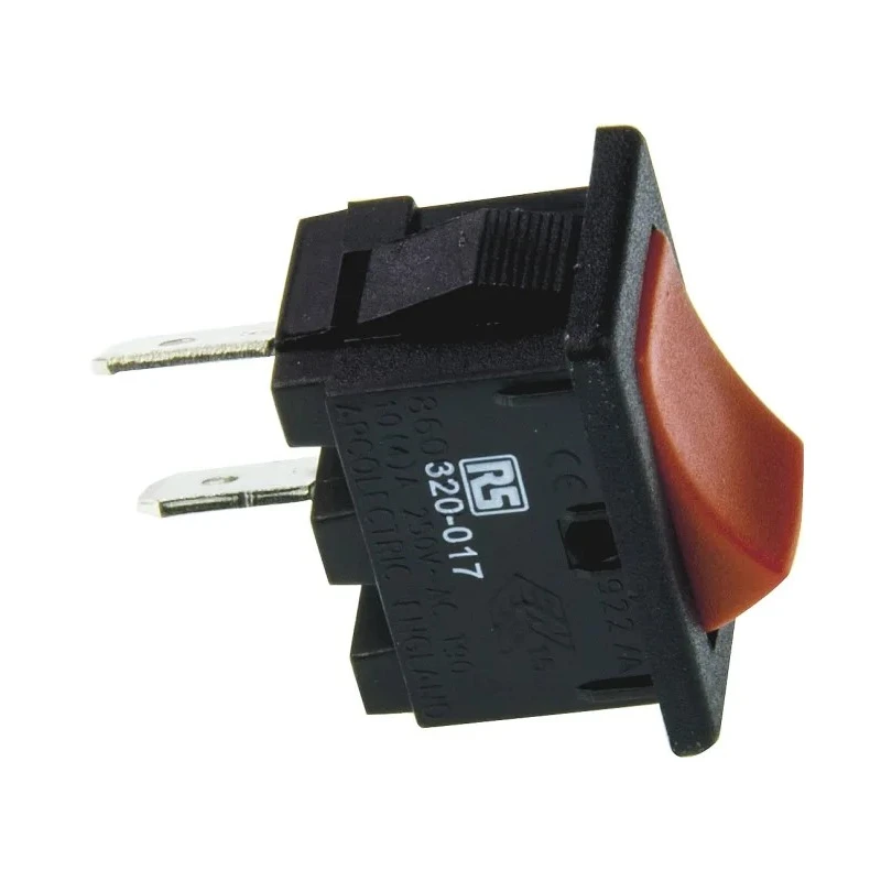 Arcolectric (Bulgin) Ltd SPST, Latching On-Off Rocker Switch Panel, 10A, 28V DC, 250V AC, IP66 Rated H8600VBAAT