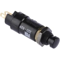 Arcolectric (Bulgin) Ltd 0916 Series Miniature Momentary Push Button Switch, Panel Mount, 7.1 mm Cutout, SPST 250 T0916SOAAE