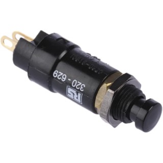 Arcolectric (Bulgin) Ltd 0916 Series Miniature Momentary Push Button Switch, Panel Mount, 7.1 mm Cutout, SPST 250 T0916SOAAE