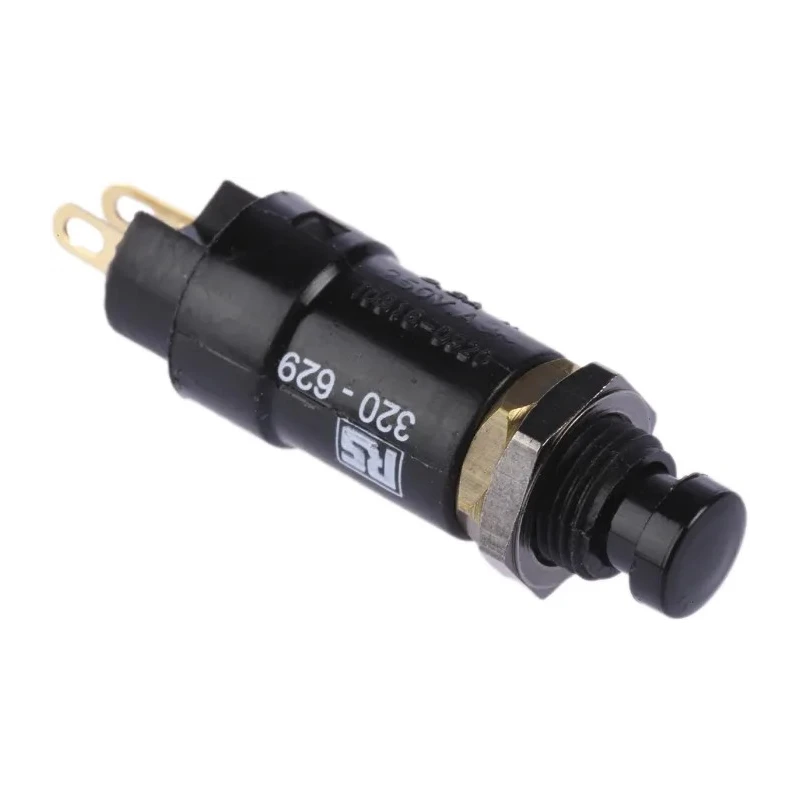 Arcolectric (Bulgin) Ltd 0916 Series Miniature Momentary Push Button Switch, Panel Mount, 7.1 mm Cutout, SPST 250 T0916SOAAE