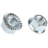 RS PRO Bright Zinc Stainless Steel Flanged Hex Nut M12, 26.0mm Flange Diameter, 12.0mm Height, DIN 6923 275-579