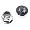 RS PRO Bright Zinc Steel Self-Locking Nut M10 Nylon Insert Hex Flange DIN 6926 275-636