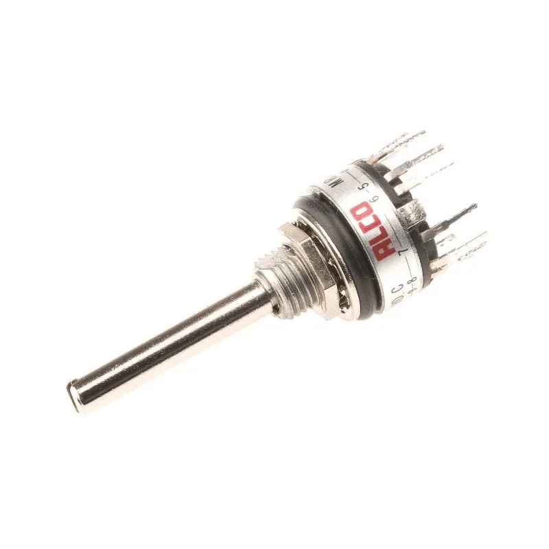 TE Connectivity 12 Position SPST Miniature Rotary Switch 400mA Solder MRJE1-1204