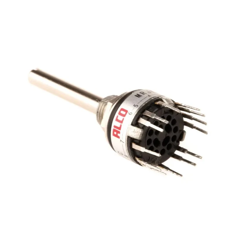 TE Connectivity 12 Position SPST Miniature Rotary Switch 400mA Solder MRJE1-1204