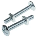 RS PRO Bright Zinc Steel Roofing Bolt M8 x 60 mm Grade 4.8 Phillips Drive 277-733