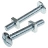 RS PRO Bright Zinc Steel Roofing Bolt M8 x 60 mm Grade 4.8 Phillips Drive 277-733