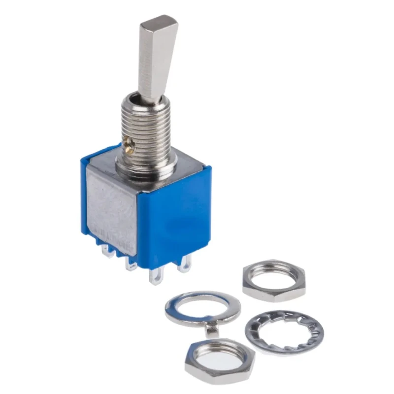 APEM Toggle Switch Panel Mount On-On DPDT Solder Terminal 30 V dc 250 V ac 5642A9