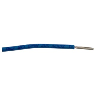 Alpha Wire Premium Series Blue Hook Up Wire 20 AWG 10/0.25 mm Core Strands 30 m Polyvinyl Chloride 3053 BL005