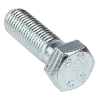 RS PRO Bright Zinc Plated Steel Hex Bolt, M16 x 50 mm 279-868