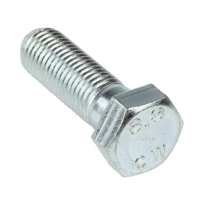 RS PRO Bright Zinc Plated Steel Hex Bolt, M16 x 50 mm 279-868