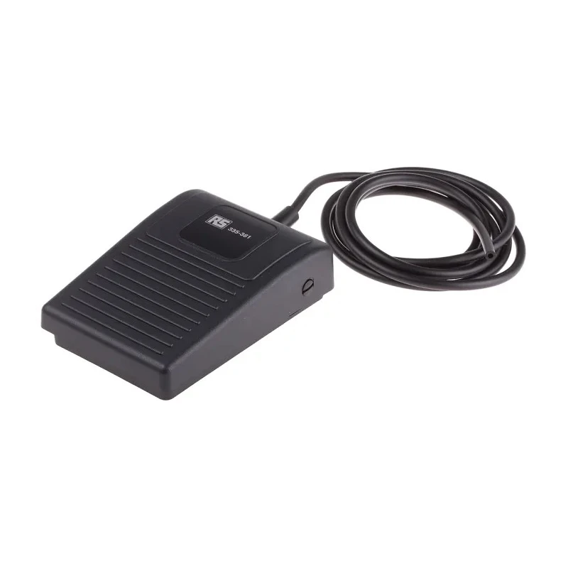 RS PRO Light Industrial Momentary On-Off Foot Switch Thermoplastic Housing SPST Contact Configuration 141mm x 105mm 335-381