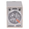 Omron DIN Rail Surface Mount Timer Relay 4-Contact 125 V dc 24V ac 0.2 to 5 min ON Delay 4PDT H3Y-4 AC24 5M