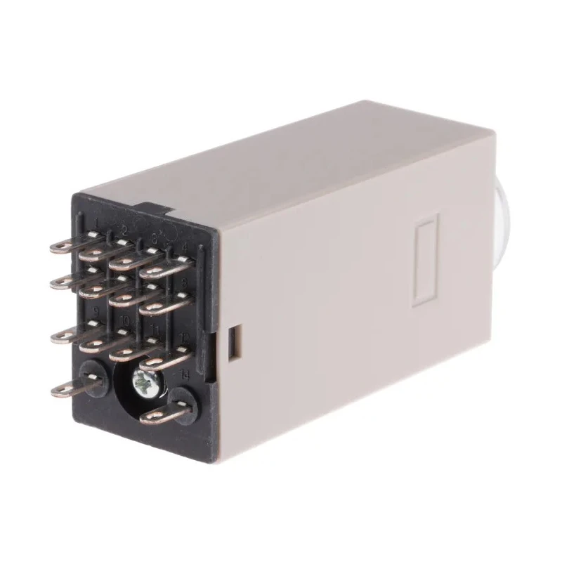 Omron DIN Rail Surface Mount Timer Relay 4-Contact 125 V dc 24V ac 0.2 to 5 min ON Delay 4PDT H3Y-4 AC24 5M