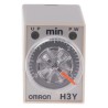 Omron DIN Rail Surface Mount Timer Relay 4-Contact 250V AC 5A, 0.1 to 3 min ON Delay, Model H3Y-4 100-120VAC 3M