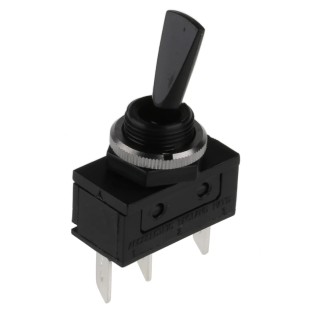 Arcolectric (Bulgin) Ltd Toggle Switch Panel Mount SPDT On-On Tab Terminal 20A 250V AC Nylon Actuator C1710HOAAC