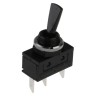 Arcolectric (Bulgin) Ltd Toggle Switch Panel Mount SPDT On-On Tab Terminal 20A 250V AC Nylon Actuator C1710HOAAC