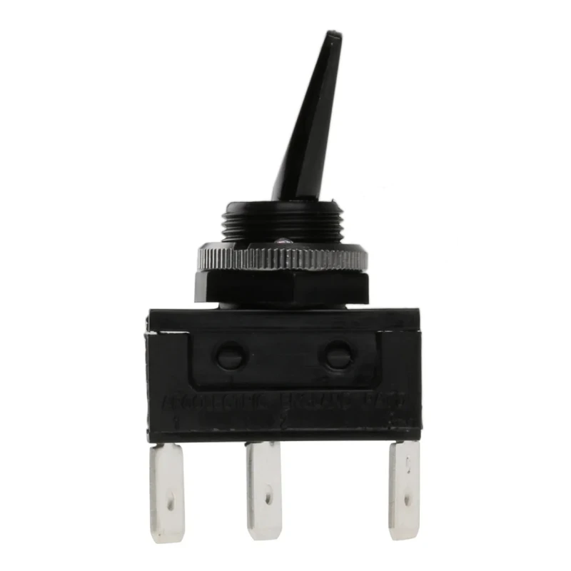 Arcolectric (Bulgin) Ltd Toggle Switch Panel Mount SPDT On-On Tab Terminal 20A 250V AC Nylon Actuator C1710HOAAC