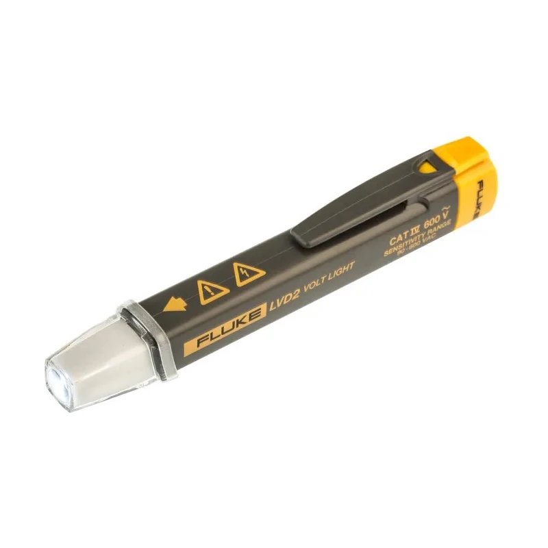 Fluke Non-Contact Voltage Detector with AAA Battery, CAT IV 600V Safety Rating LVD2