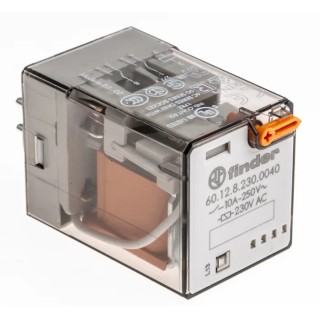 Finder Power Relay 230V AC Coil 10A Switching Current DPDT Series 60 60.12.8.230.0040
